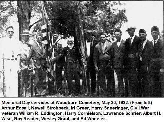 Woodburn Cemetery, Memorial Day