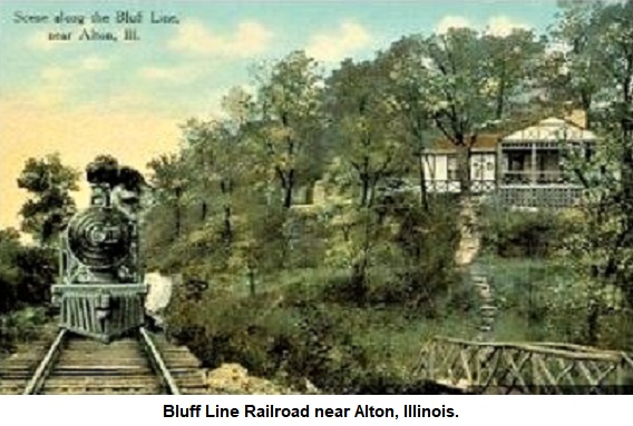 Bluff Line Railroad near Alton, Illinois