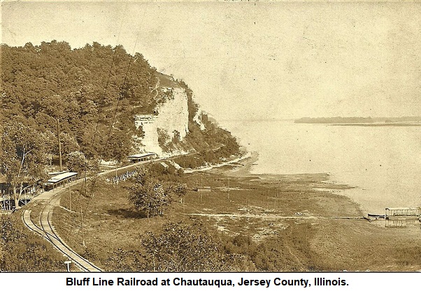 Bluff Line Railroad at Chautauqua, Jersey County, Illinois