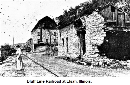 Bluff Line Station at Elsah, Illinois