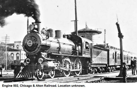 Engine 502, Chicago & Alton Railroad