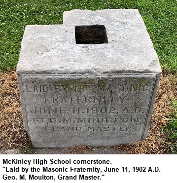 McKinley High School cornerstone