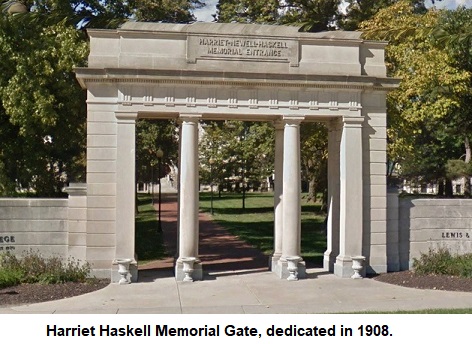 Haskell Memorial Gate, Monticello Seminary
