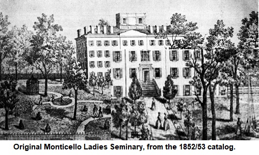Monticello Ladies Seminary, 1852/53