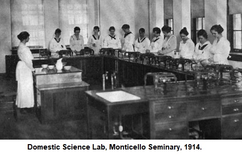 Domestic Science Lab, Monticello Seminary