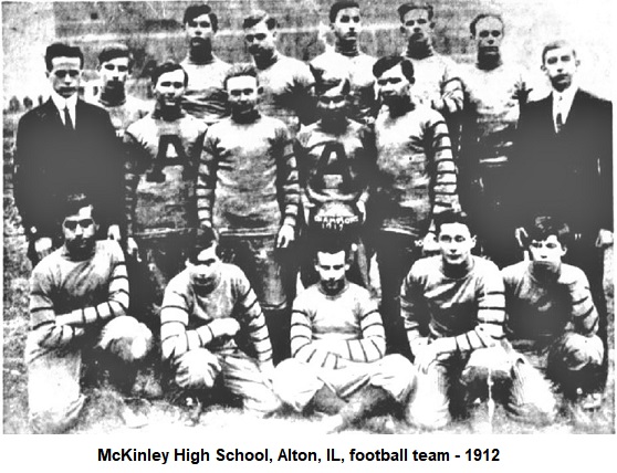 McKinley High School, Alton, IL, football team - 1912