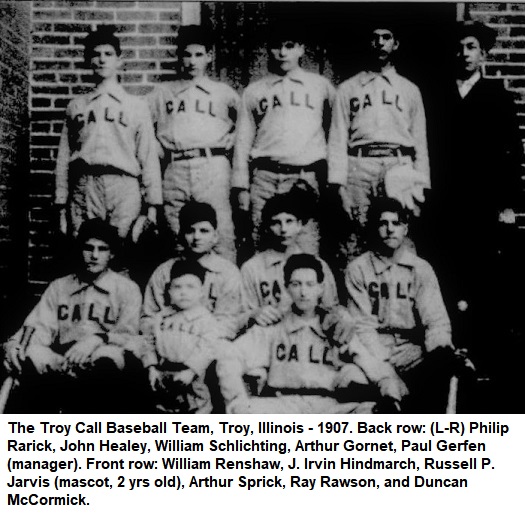 Troy Call Baseball Club - 1907
