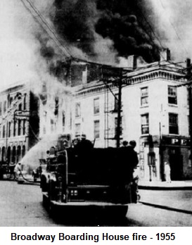 Broadway Boarding House fire - 1955