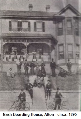 Nash Boarding House, Alton - circa. 1895