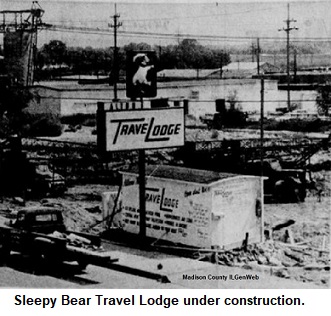 Sleepy Bear Travel Lodge under construction.