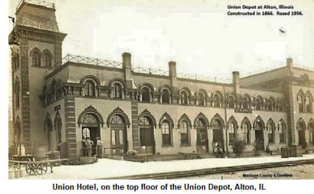 Union Hotel, at Union Depot, Alton, IL