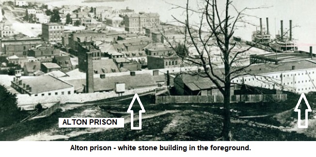 Confederate prison in Alton, Illinois