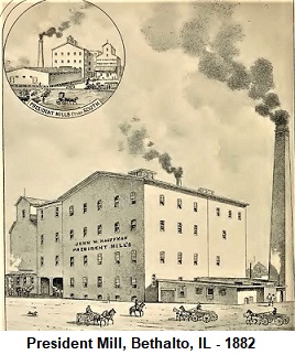 President Mill, Bethalto, IL - 1882