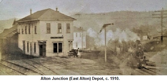 Alton Junction (East Alton) Depot, c. 1910