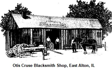 Otis Cruse Blacksmith Shop, East Alton