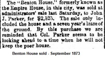 Benton House sold