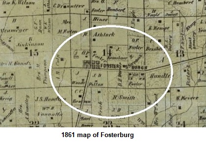 1861 map of Fosterburg