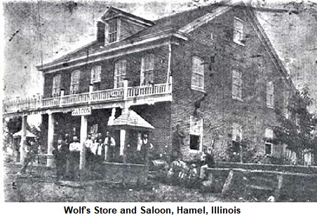Wolf's Store and Saloon, Hamel, Illinois