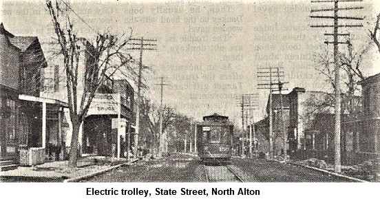 Electric Trolley, State Street, North Alton