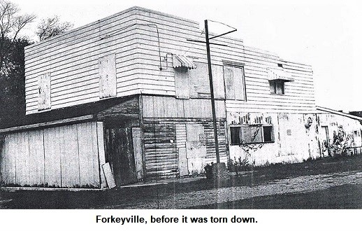 Forkeyville, before it was razed