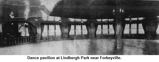 Dance pavilion at Lindbergh Park near Forkeyville