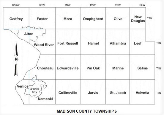 Map of Madison County Townships