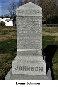 Evans Johnson memorial stone