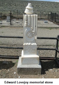 Edward Payson Lovejoy memorial stone