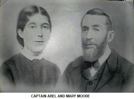 Captain Abel and Mary Moore