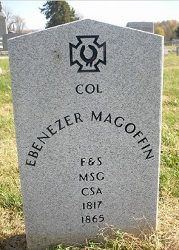 Tombstone of Colonel Ebenezer Magoffin